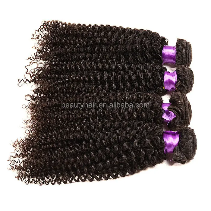 Most Popular Mega Brazilian Natural Black Hair Extensions Brazilian kinky curly Weave Hair