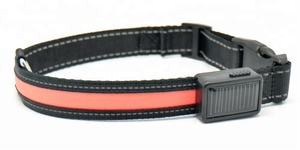 <span class=keywords><strong>Collar</strong></span> de perro intermitente LED recargable USB para mascotas a la moda con carga de batería Solar Material de nailon Cierre de hebilla Uso en todas las estaciones - Product Image 5