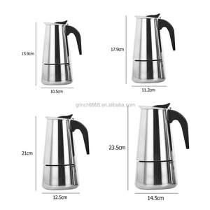 Cafetière à moka en acier inoxydable OEM Cafetière à moka <span class=keywords><strong>Filtre</strong></span> en acier inoxydable Moka Cafetière italienne <span class=keywords><strong>Percolateur</strong></span> - Product Image 6