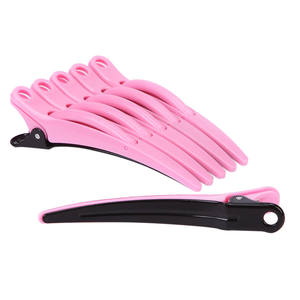 Horquillas para salón de peluquería profesional, plástico negro, pinza de cocodrilo, herramientas de estilismo para el cuidado del cabello, <span class=keywords><strong>LD</strong></span> - Product Image 6