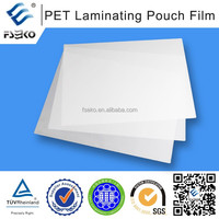 Feuille de film de stratification A4 pour pochette PET en cristal pour la stratification du papier pour les photos