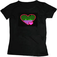 Custom-Made Old Skull China Led T-shirt lumineux en laine mérinos T-shirt T-shirt