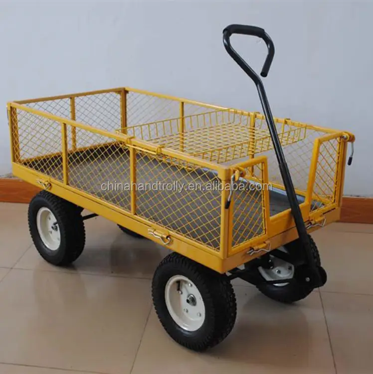 Heavy duty a quattro ruote giardino trolley