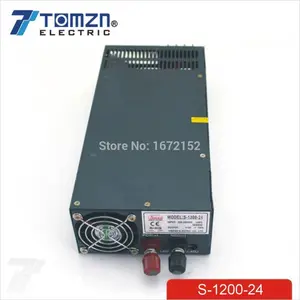 1200 W 24 V מתכוונן 220 V קלט פלט יחיד כוח מיתוג אספקת LED רצועת אור AC כדי DC