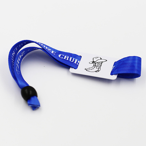 Music festival disposable rfid pvc woven wristband event <strong>enter</strong> ticket festival rfid wristband nfc tags rfid fabric wristband - Product Image 5