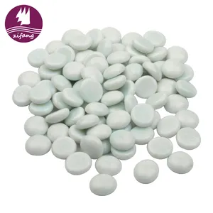 ZIFANG fireglass porcelain white fire glass beads with fireplace glass or fire pit glass