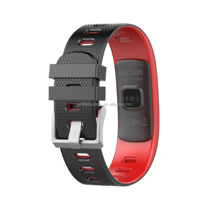 Iwown OEM/ODM color pantalla IP67 multi deportes I6HR C exacta de frecuencia cardíaca pulsera inteligente con el tiempo - Product Image 3