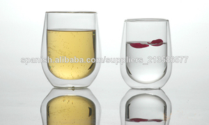 hecho a mano claro vidrio borosilicato taza de doble pared popular en estados unidos y del reino unido - Product Image 1