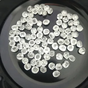 HPHT白色实验室创造合成未切割的生一克拉钻石