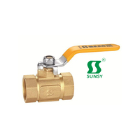 Yuhuan shunshui sunsy factory-válvula de bola de latón personalizada, 59-1 NPT PN40 600 wog