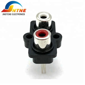 Pas cher Usine Directe Vente JTELE <span class=keywords><strong>2</strong></span> sortie <span class=keywords><strong>rca</strong></span> connecteurs 3pin <span class=keywords><strong>RCA</strong></span> Jack pour pcb mount - Product Image 4