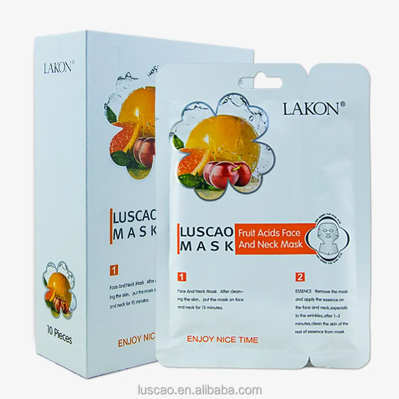 Di alta qualità di cristallo del collageno indonesia nutriente maschera per il viso di femmina frutta maschera per il viso per la pelle alleggerimento con il campione gratuito