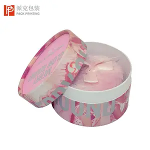 Biodegradable Cosmetic Product Paperboard Loose Powder Tube Box Packaging with Powder Puff