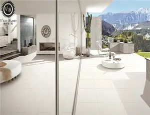 현대 매트 유약 도자기 바닥 타일 60x60mm 흰색