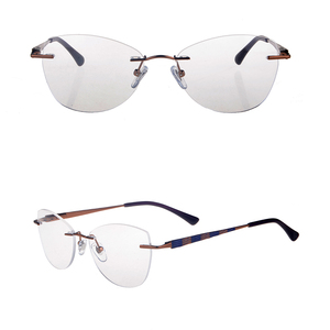 Lunettes de mode en métal <span class=keywords><strong>pas</strong></span> <span class=keywords><strong>cher</strong></span> flex cercle optique cadres or - Product Image 1