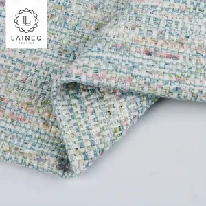 Tecido limpador elegante de bom preço, tecido tweed chenille de 2021