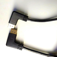 Doppelwinkel-Displayport-Kabel 90-Grad-Winkel-DP-Kabel