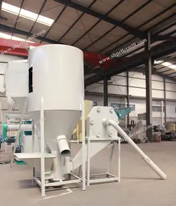 Poultry Mixer Grinder Machine Feed Stainless Steel Poultry Feeding Mixer Processing Grinder Machine Animal Feed Mill Mixer