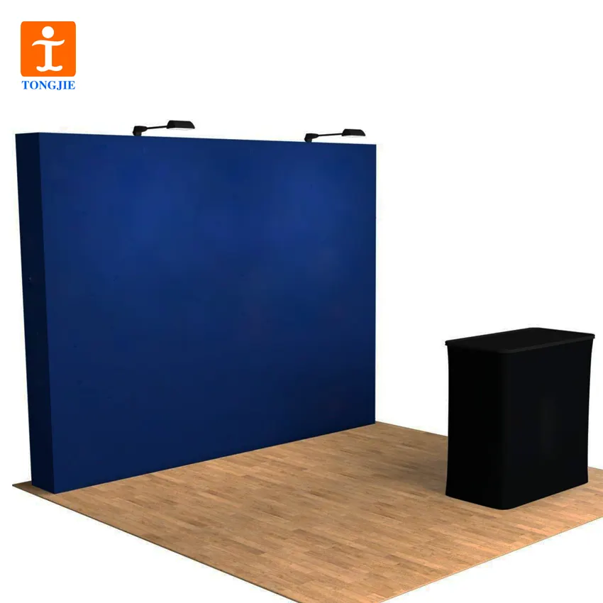 TJ display booth trade show case/ display booth trade show pop up with carrying bag