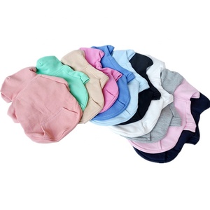 De algodón de color sólido de pequeño a grande gran perro con capucha personalizado - Product Image 1