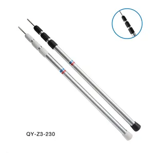 QIYUN 3 sezione 230 CENTIMETRI telescopico In Alluminio Tubo di Tubi Leggero tenda palo Telescopico <span class=keywords><strong>campeggio</strong></span> palo Della Tenda - Product Image 1