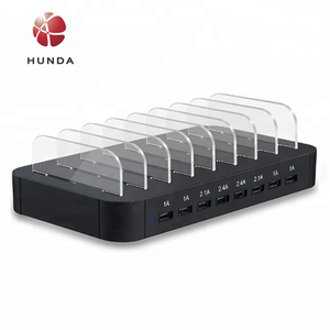Leory — Station de charge avec support, Station de recharge USB 8 ports pour plusieurs appareils avec smarttech - Product Image 3