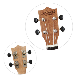 Vente en gros bon marché OEM Custom Made Aiersi Brand Ukulélé soprano 21 pouces Acajou Hawaii Guitar Ukelele String Instrument - Product Image 5