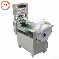 Machine de découpe de légumes à double tête automatique à bon prix coupe-légumes à deux têtes de type à bande transporteuse automatique à vendre