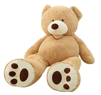 Ours en peluche blanc de grande taille 200cm, jouet en peluche pour petite amie, cadeau avec vidéo, vente en gros