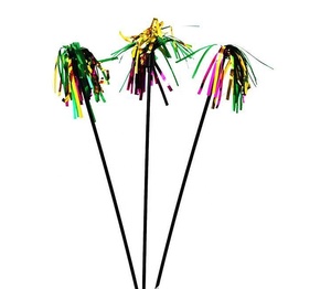 Kitten Pet <span class=keywords><strong>Catcher</strong></span> <span class=keywords><strong>Teaser</strong></span> Zauberstab mit farbiger Glitzer folie Quaste Interaktive Katze Tease Spielzeug Katzen spielzeug Zufällige Farben - Product Image 3