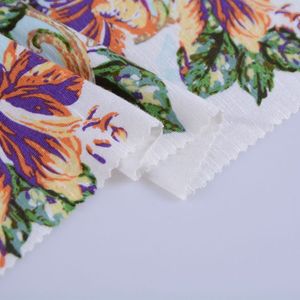 Tissu en <span class=keywords><strong>viscose</strong></span> 95% rayonne 5% élasthanne 180 GSM, <span class=keywords><strong>jersey</strong></span> floral slub doux et fluide pour robes <span class=keywords><strong>de</strong></span> filles, hauts d'été, chemisiers, jupes - Product Image 5