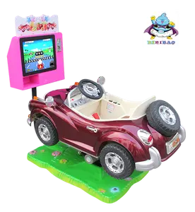 مجموعة ألعاب الآركيدات من دينيباو في جوانجزو لعام 2024، سيارة كلاسيكية بمعدني للتشغيل لركوب الأطفال لمدينة الألعاب