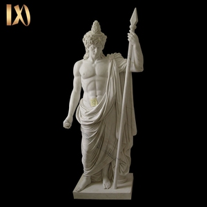 Outdoor ornamenti da <span class=keywords><strong>giardino</strong></span> di pietra <span class=keywords><strong>romano</strong></span> guerriero vintage man statue - Product Image 4