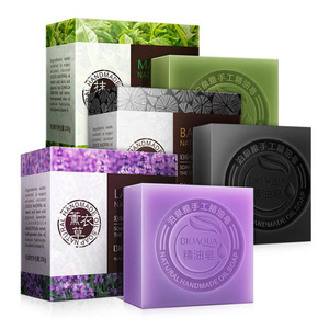 Essential Oil Hand-made Soap Bamboo charcoal Face Soap Green Tea Skin Cleaning Soap