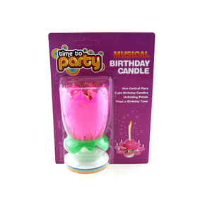 Vela Musical Giratoria con Forma de Flor de Loto Personalizada, Vela de <span class=keywords><strong>Cumpleaños</strong></span> para Fiestas, Bares, Año Nuevo, Ramadán, Increíble Regalo de Pascua - Product Image 3