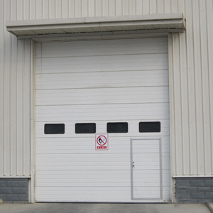 Surface finie <span class=keywords><strong>de</strong></span> <span class=keywords><strong>porte</strong></span> <span class=keywords><strong>sectionnelle</strong></span> industrielle en acier transparent automatique universel pour atelier d'entrepôt - Product Image 2