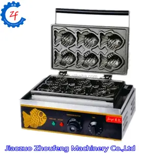 Commercial Korean snack fish cake machine Taiyaki oven grill fish shape cake waffle maker