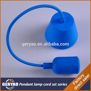 E27 силиконовый подвесной светильник с текстильным электрическим проводом, пластиковый потолочный навес - Product Image 3