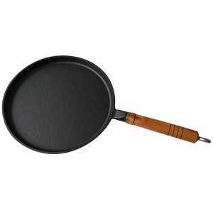 Sartén de hierro fundido con mango de madera, Popular - Product Image 2