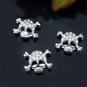 10MM personalizado DIY hecho a mano aleación corazón flor Rhinestone encantos flotantes para Collar de perro - Product Image 3