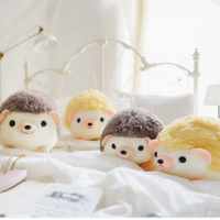 Poupées en peluche hérisson de dessin animé mignon, peluche en coton doux, joli jouet en peluche hérisson, cadeaux d'anniversaire pour enfants, livraison directe