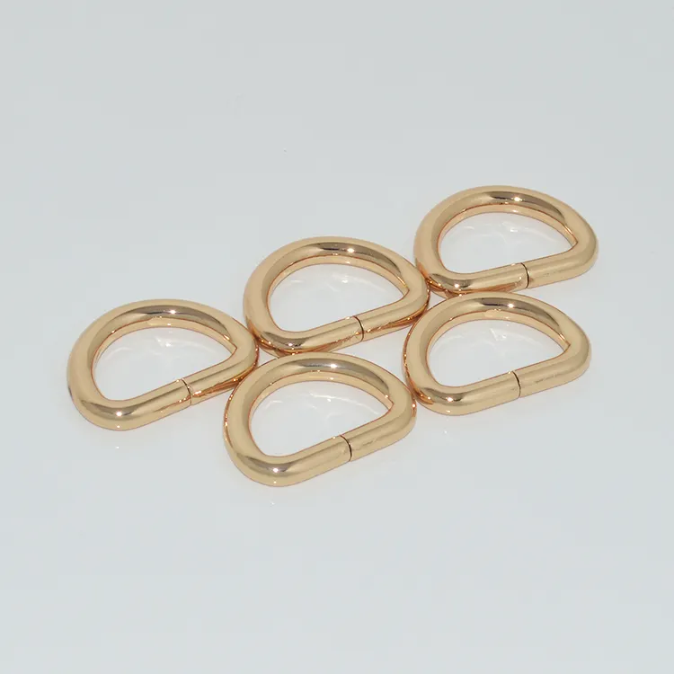 Wholesale metal iron d-ring metal d ring buckle for bag strap