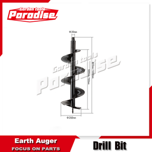nhiệm vụ nặng vườn công cụ 300mm kim loại đất khoan mũi khoan - Product Image 3