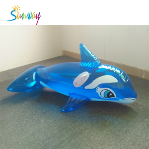 Đi Xe Trên Màu Xanh Inflatable Cá Voi <span class=keywords><strong>Float</strong></span> Tùy Chỉnh Hồ Bơi Nổi Cho Trẻ Em Bé - Product Image 2