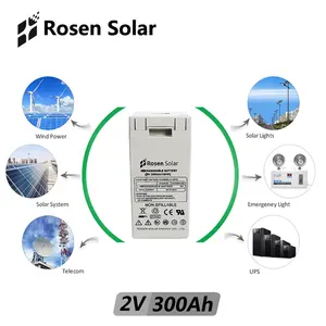 Sistema solar use 2v 300ah gel bateria de chumbo ácido profundo ciclo