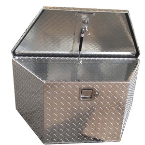 Custom-Welded <strong>Metal</strong> Aluminum Tool Trailer Tongue Box Durable Aluminum Truck <strong>Toolbox</strong> - Product Image 3