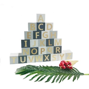 幼児早期学習教育玩具キッズAbc木製アルファベットブロック子供用 - Product Image 3