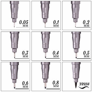 STA nước dựa trên sắc tố lót fineliner bút tip tốt vĩnh viễn đánh dấu fineliner bút sinh viên tốt lót vẽ nghệ thuật bút - Product Image 4
