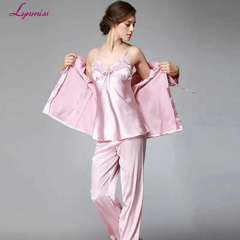 Lynmiss OEM Hot Transparent Nightgown Mature Women Sexy Nightgowns for