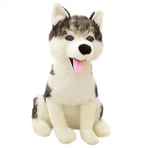 Mới Nhất Cao Qualitybest Bán Nhồi Bông Dễ Thương Trắng Husky Con Chó Đồ Chơi Sang Trọng